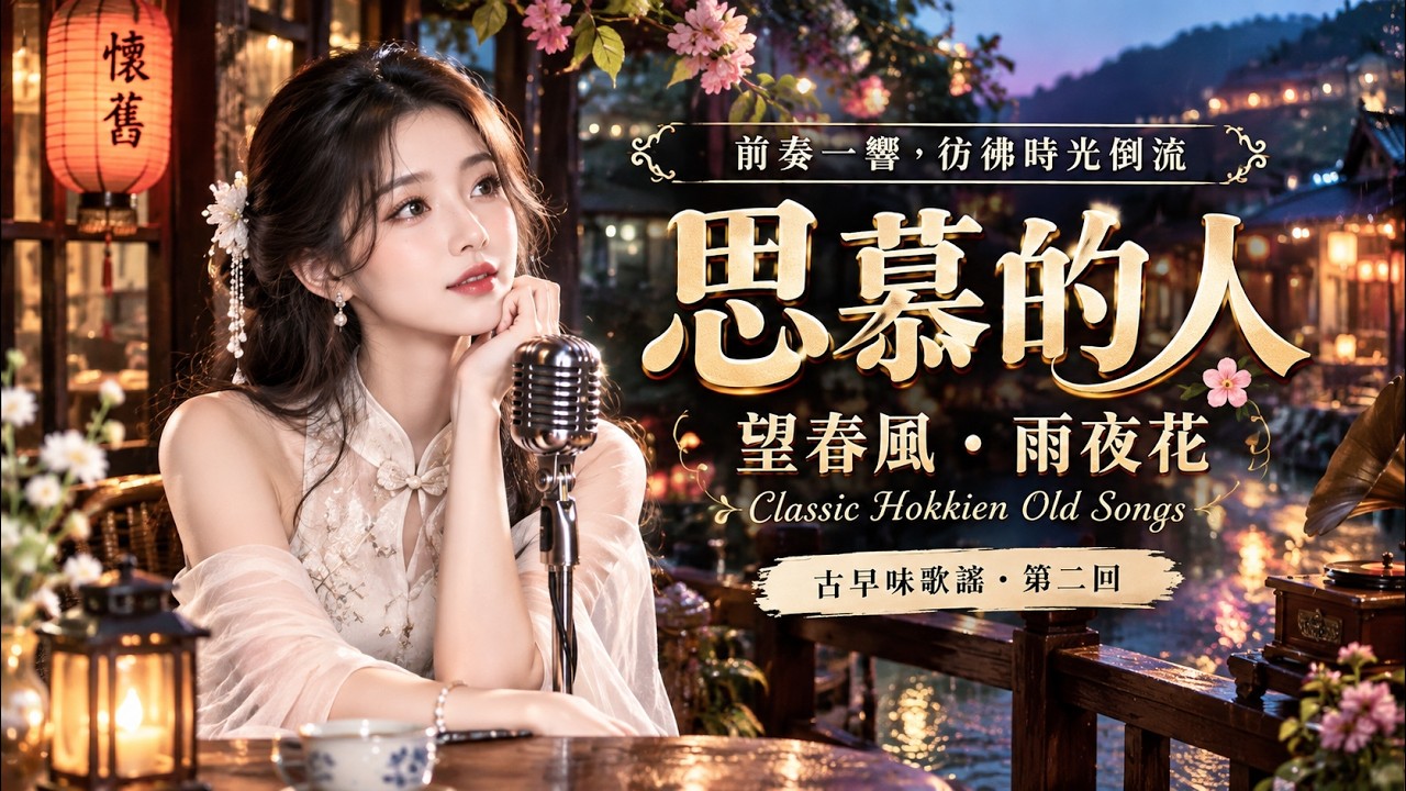 秋雨彼一暝，月娘聽見心內的孤單｜台語夜雨海岸歌單【秋雨彼一暝・月娘啊！聽我講・港都夜雨】｜雨聲、海風與舊情｜Hokkien Night Songs📻