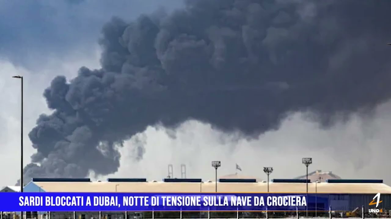 Sardi bloccati a Dubai, notte di tensione sulla nave da crociera