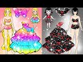 Butterfly And Vampire Mother And Daughter Dresses - Paper Barbie Dress Up | Woa Doll American Kids