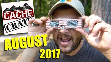 August 2017 Cache Crate GEOCACHING Unboxing! [CONTEST RESULTS!]