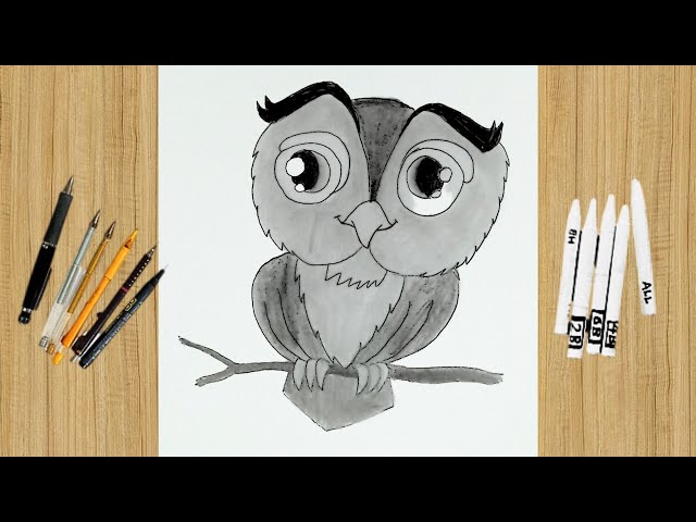 42 Simple And Easy Pencil Drawings Of Animals - Buzz Hippy | Owls drawing,  Drawing sketches, Sketches