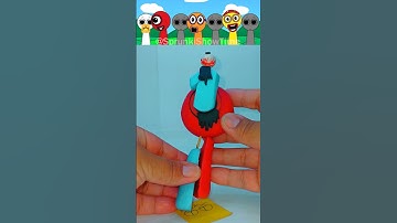 Sprunki 🎵 I Made Number Blocks 1 👁 Phase 4 👹 With Clay 🔴🔵 #sprunki 🎶