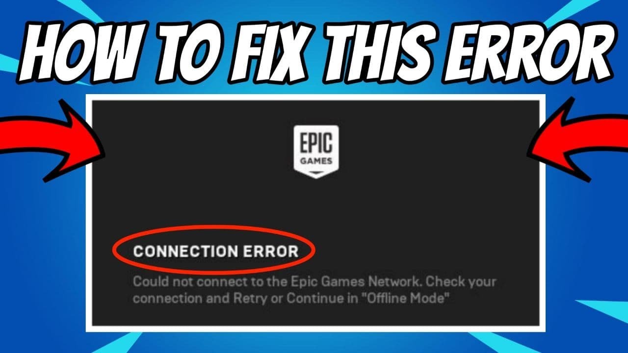 Ошибка авторизации epic games. Epic games connection Error. Ошибка ЭПИК геймс.