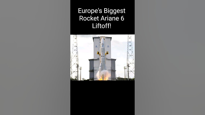 Liftoff of Europe's Biggest rocket Ariane 6 maiden launch from Guiana Space Centre
