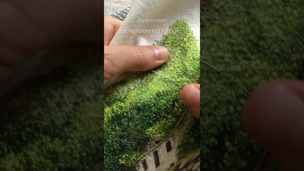 Foliage, Harpers Ferry. Embroidery Art