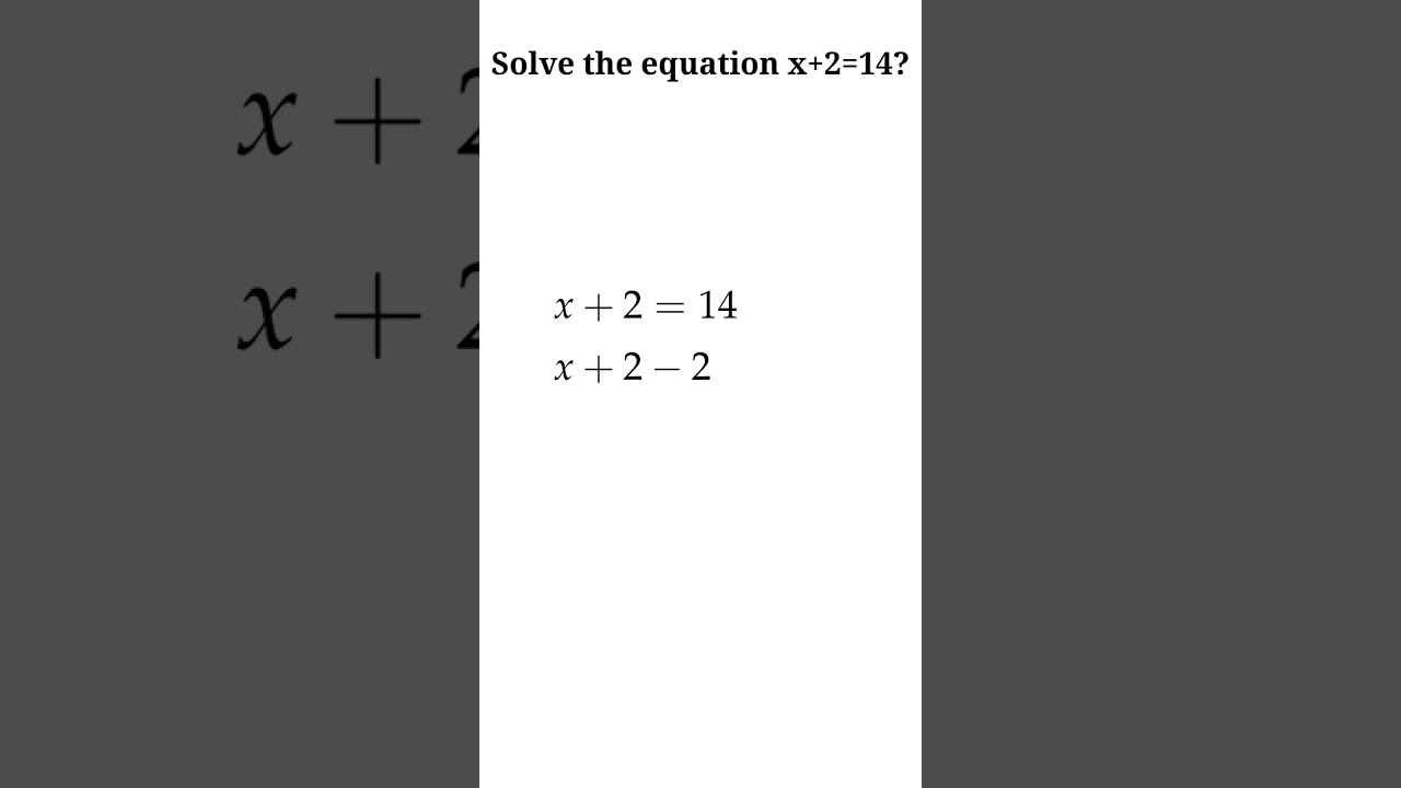 Solve X 2 14