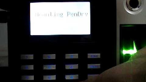 Fingerprint Attendance System S10 - USB Backup