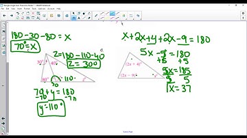 Triangle Angle Sum Theorems Video Lesson