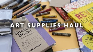 MINI ART SUPPLIES HAUL – What I Got for My Birthday This Year – Sketchbooks + Mixed Media Materials