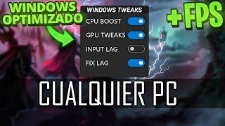 ¡la MEJOR CONFIGURACIÓN para AUMENTAR FPS y ELIMINAR el LAG en WINDOWS! (MÁS FPS en JUEGOS)