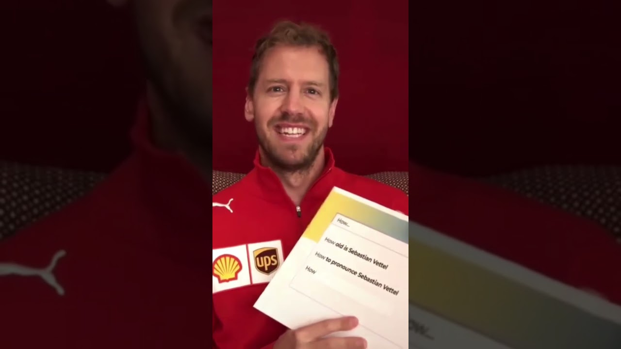 How To Pronounce Sebastian Vettel #Shorts #Vettel #Ferrari