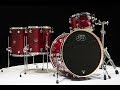 DW Performance 4pc Drum Kit Cherry Stain 12/14/16/22 Shallow