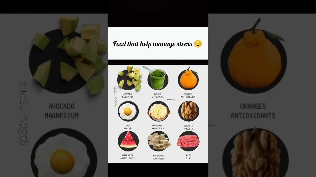 Food that manage stress 😊 