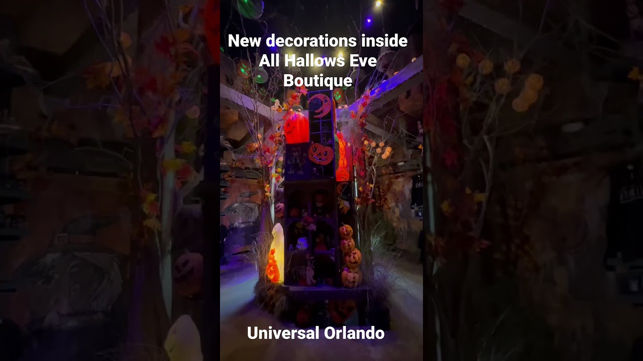 New decorations inside All Hallows Eve Boutique