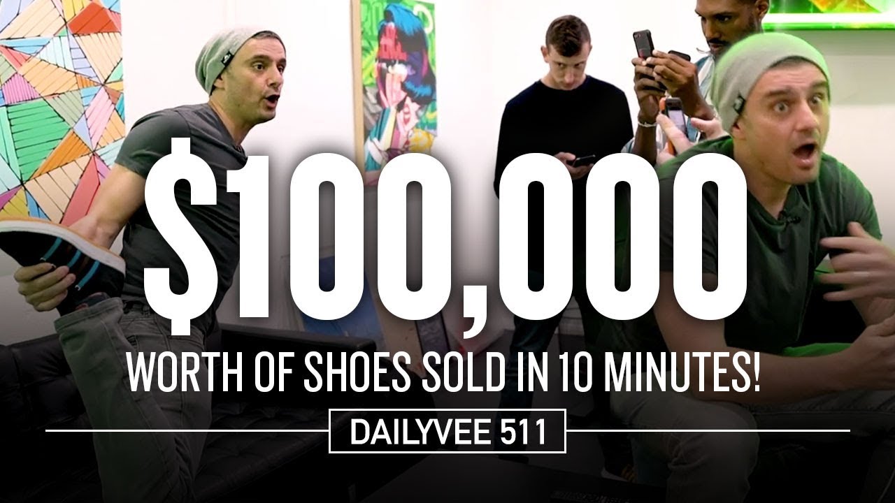 Watch Me Sell $100,000 Worth of Shoes in 10 Minutes | DailyVee 511