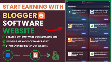 How to Make Software Downloading Website in Blogger 2025 | Make Money Online