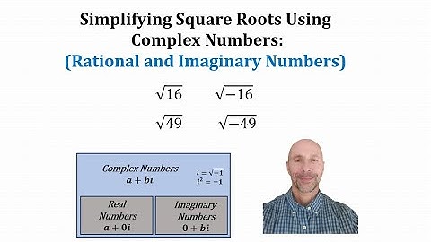 Simplify Square Roots Using Complex Numbers: Rational and Imaginary Results