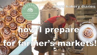 How I prep for farmer's markets | micro bakery diaries