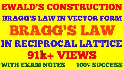 EWALD CONSTRUCTION || BRAGG