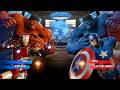 Blue Hulk &amp; Captain America VS Red Hulk &amp; Red Iron Man - Marvel vs Capcom Infinite