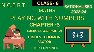 HCF class 6 maths ex - 3.6 | part 2