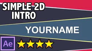 FREE After Effects Simple 2D Colorful Intro Template - 2D Intro Template #1