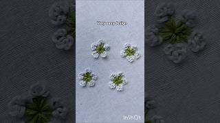 very easy flower | all over cute embroidery design #trending handembroidery #shorts #embroidery🪡