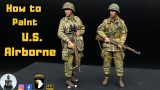 Figure Painting Tutorial 1/35 scale - US Paratroopers Alpine Minatures