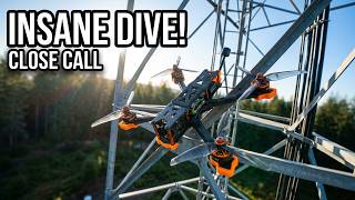 Insane Close Call Tower Dive | FPV Limits Tested