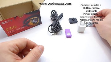 Button ultra micro camera with FULL HD (www.cool-mania.com)