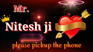 #name_ringtone #please_pickup_the_phone  Mr Nitesh ji aapko kisi ne dil se yad kiya hi॥ V-MASIC 8818