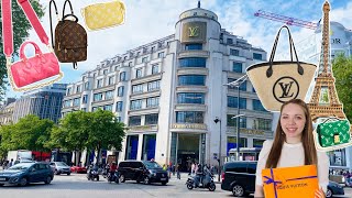 Paris FLAGSHIP LOUIS VUITTON LUXURY SHOPPING Vlog PART 1 → Louis Vuitton Maison Champs-Élysées