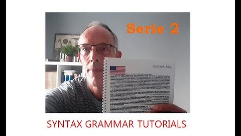 Syntax Grammar - serie 2 - GBA 2014 - BRP 2015. Aanvulling.
