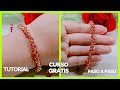 Cómo hacer una pulsera de nudo 8 con mostacillas