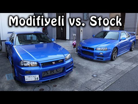 Modifiyeli R34 GTR vs. Orjinal R34 GTR | Japonic