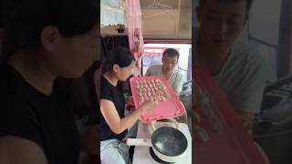 This Woman Is Very Hard Work Driving Job And Cooking Food. Great Family.