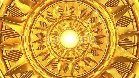 Golden Sun Abstraction | Motion Graphics - Envato elements