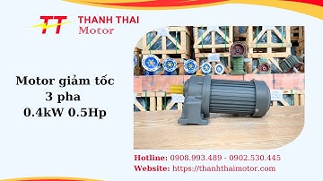 Giá motor giảm tốc 3 pha 0.4kW 0.5Hp mặt bích - Thành Thái Motor