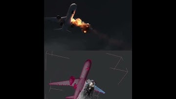 Aeroplane Destruction। Blender VFX Breakdown #shorts