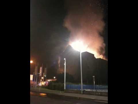 Big fire at Paisley rd by Janey godley