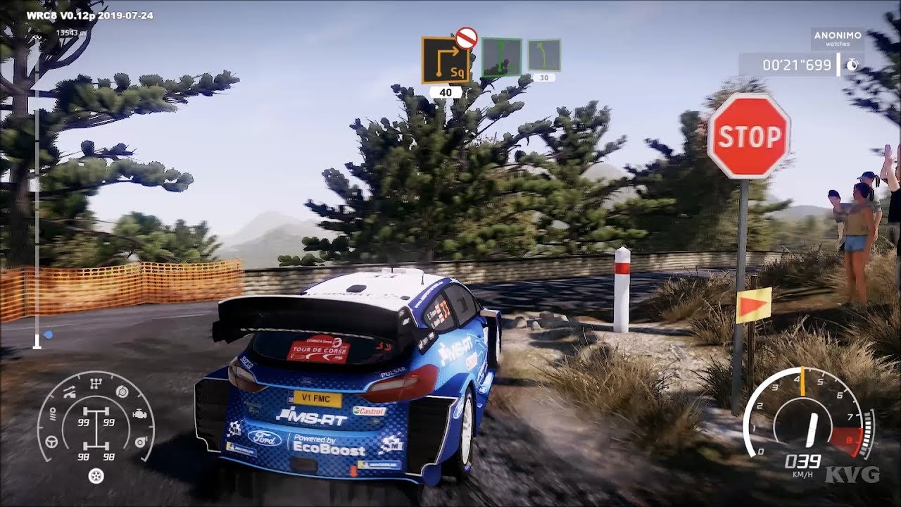 WRC 8 - Antisanti - France-Corsica Gameplay (PC HD) [1080p60FPS]