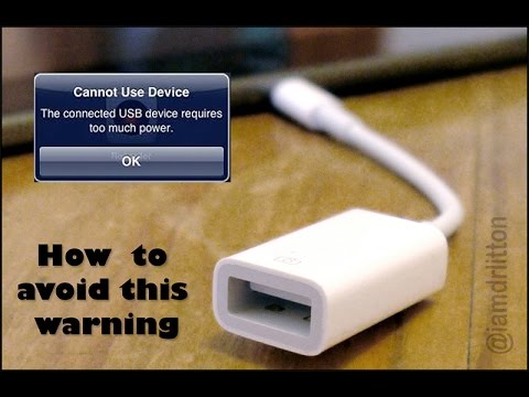 bunke smertefuld Giv rettigheder How to Connect USB flashdrive to iPad without powered USB Hub - YouTube