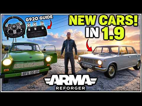 ARMA REFORGER 1.9 EXP UPDATE | STEERING WHEEL | FORCE FEEDBACK | NEW CARS!