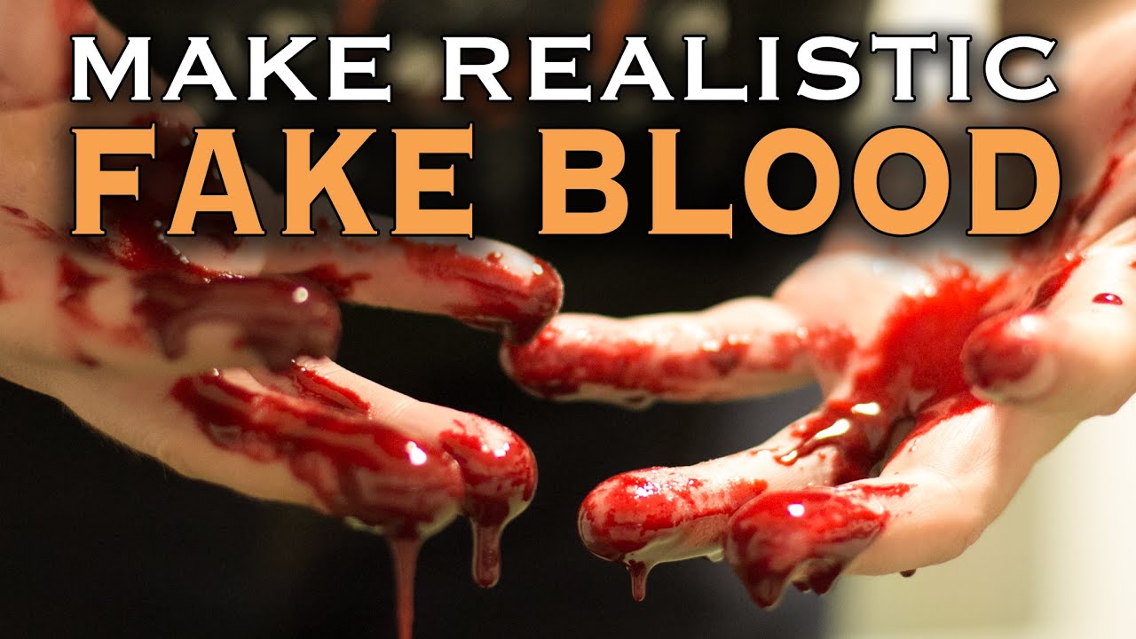 DIY FAKE BLOOD, Blood Recipe, Gel Blood, Textures