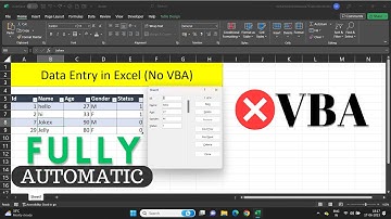 SUPER EASY Excel Data Entry Form (NO VBA)