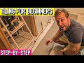 Tiling a Bathroom Floor for Beginners