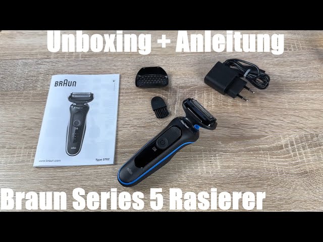 Braun Series 5 Rasierer - Elektrorasierer EasyClean Wet&Dry 51-B1000s  (5762) Unboxing und Anleitung 