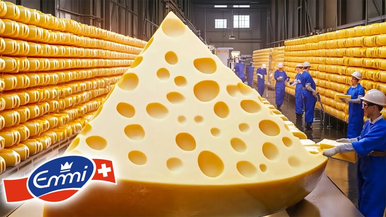 Wie Emmentaler Käse In Der Fabrik Hergestellt Wird