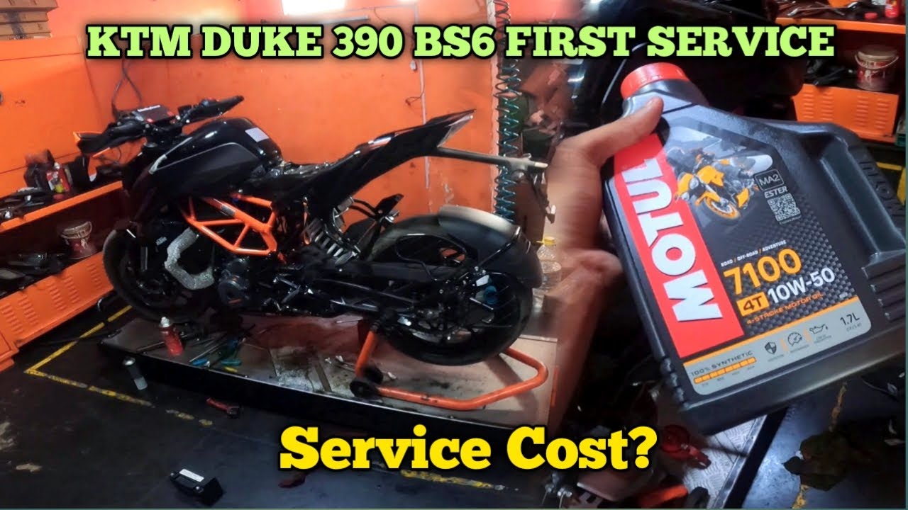 2023 KTM DUKE 390 BS6 FIRST SERVICE🔥 FIRST SERVICE COST??🙄 SO MUCH