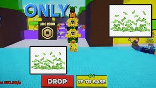 Starting over as a noob in shoot lasers for brainrots with only 1000 robux...